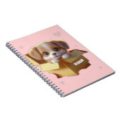 Cute Puppy Notebook | Kawaii Dog Journal ノートブック (右側)