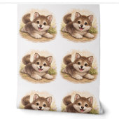 Cute Puppy Pattern Wallpaper Nursery Kids 壁紙 (ほどく)