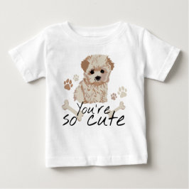 Cute puppy. Perrito cute ベビーTシャツ