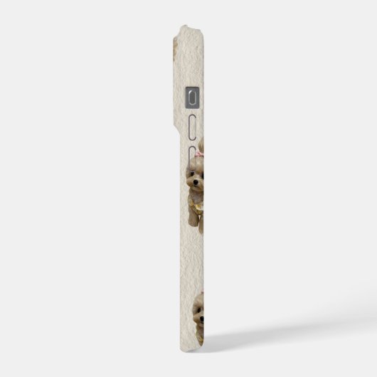 Cute Puppy Phonecase iPhoneケース (左側面)