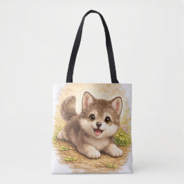 Cute Puppy Tote Bag Kawaii Dog Animal トートバッグ
