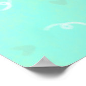 Cute Puppy with Heart Balloon ポスター (角)