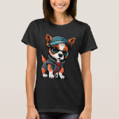 Cute Puppy With Sunglasses  2 Tシャツ (正面)
