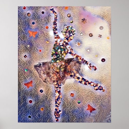 Cute Purple Dancer ポスター (正面)