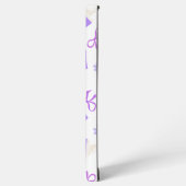 Cute Purple Dreamy Books & Bows Pattern Samsung Galaxyケース (左側面)