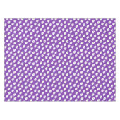 Cute Purple Ghost Pattern – Halloween Design テーブルクロス (正面(横))