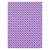 Cute Purple Ghost Pattern – Halloween Design テーブルクロス (正面)