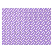 Cute Purple Ghost Pattern – Halloween Design テーブルクロス (正面(横))