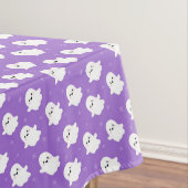 Cute Purple Ghost Pattern – Halloween Design テーブルクロス (インサイチュ)