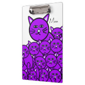 Cute Purple Kitten Cats Clipboard  クリップボード (左)