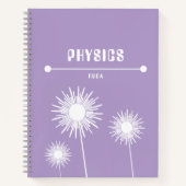 Cute purple Notebook ノートブック (正面)