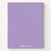 Cute purple Notebook ノートブック (裏面)