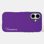 Cute Purple Personalized Name Case-Mate iPhoneケース (裏面 (横))