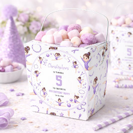 Cute Purple Rhythmic Gymnastics Sporty Theme フェイバーボックス
