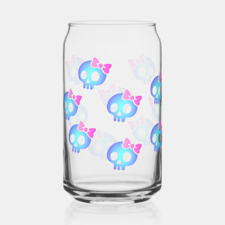 Cute Purple Skull Planner ガラス缶