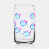 Cute Purple Skull Planner ガラス缶 (裏面)