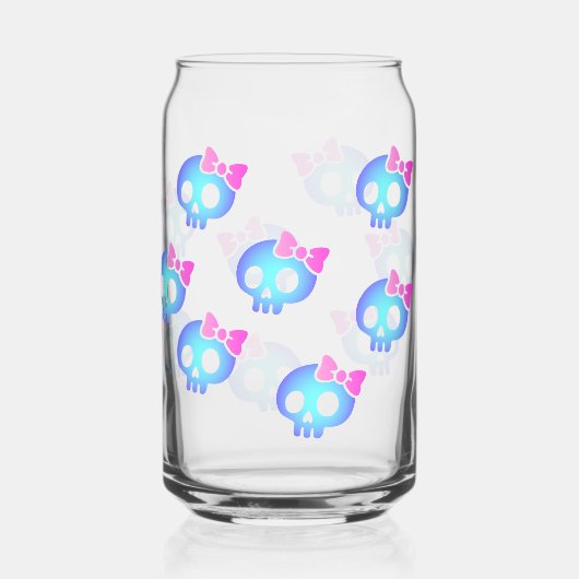 Cute Purple Skull Planner ガラス缶 (裏面)