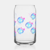 Cute Purple Skull Planner ガラス缶 (左)