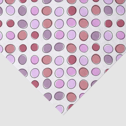 Cute Purple Spotty Pattern 薄葉紙 (詳細)