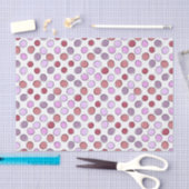 Cute Purple Spotty Pattern 薄葉紙 (クラフト)