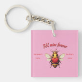 cute queen bee valentine キーホルダー (正面)