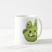 Cute & Quirky Cartoon Alligator Ceramic Coffee Mug コーヒーマグカップ (正面右)