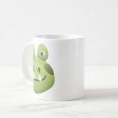 Cute & Quirky Cartoon Alligator Ceramic Coffee Mug コーヒーマグカップ (正面左)