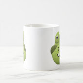 Cute & Quirky Cartoon Alligator Ceramic Coffee Mug コーヒーマグカップ (中央)