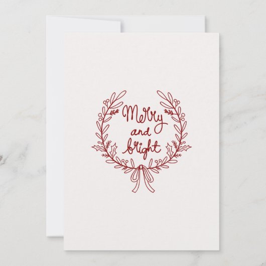 Cute quirky christmas party doodle 招待状 (裏面)