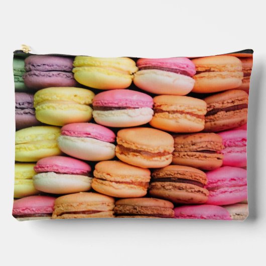 Cute Quirky Colorful Macaroons アクセサリーポーチ (正面)