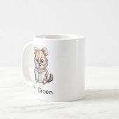 Cute Quokka Reading a Book Custom コーヒーマグカップ (正面左)