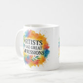 Cute quote. Artist coffee mug コーヒーマグカップ (正面左)