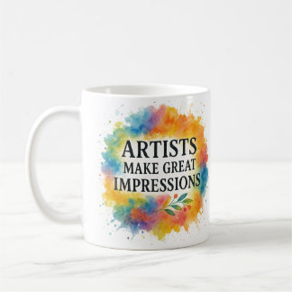 Cute quote. Artist coffee mug コーヒーマグカップ