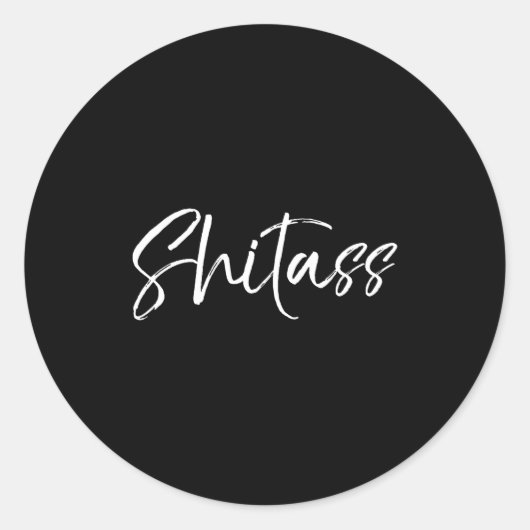 Cute Quote For Women Sarcastic Gag Gift ラウンドシール (正面)