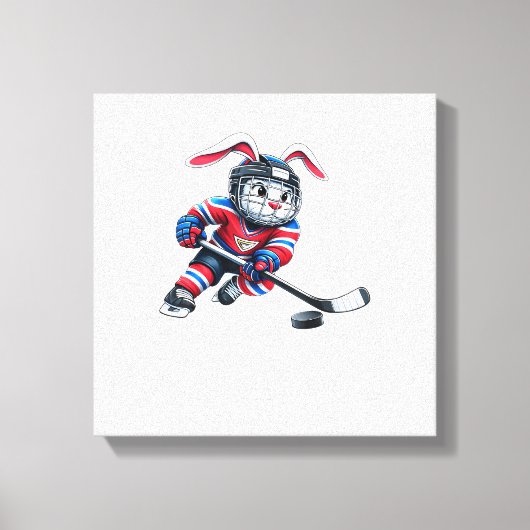 Cute Rabbit Boys Kids Men T-Shirt キャンバスプリント (正面)