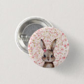 Cute Rabbit Button Accessory 缶バッジ (正面&裏面)