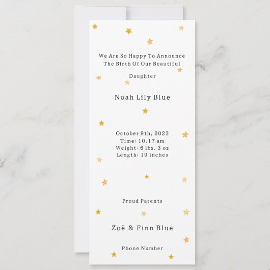 Cute Rabbit In Magical Night With Moon And Stars (裏面)