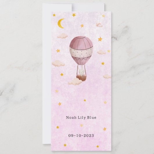 Cute Rabbit In Magical Night With Moon And Stars (正面)