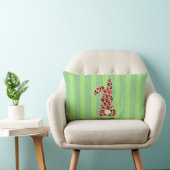 Cute Rabbit Leopard ランバークッション (椅子)