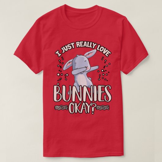 Cute Rabbit Lover Graphic Women Men Kids Bunny Tシャツ (デザイン正面)