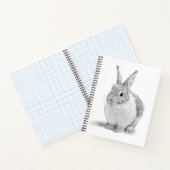 Cute Rabbit Pencil Drawing ノートブック (内部)