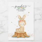 Cute Rabbit wildlife farm forest animal フードラベル (シングルラベル)