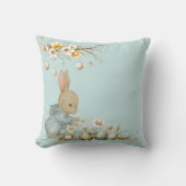 cute rabbit with duck クッション (正面)