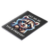 CUTE RACCOON ノートブック (左側)