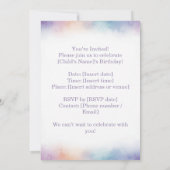 Cute Raccoon Birthday Invitation Woodland Boho  招待状 (裏面)