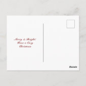 Cute Raccoon Christmas Cozy Winter Holiday ポストカード (裏面)