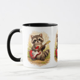 Cute Raccoon Guitar Coffee Mug – Music Lover マグカップ