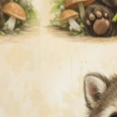 Cute Raccoon Sunflower Pattern Wallpaper 壁紙 (縫い目)