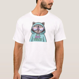Cute Raccoon T-Shirt – Funny “Not Today” Quote  Tシャツ