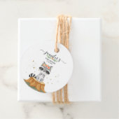 Cute Raccoon Woodland Baby Party フェイバータグ (インサイチュ)